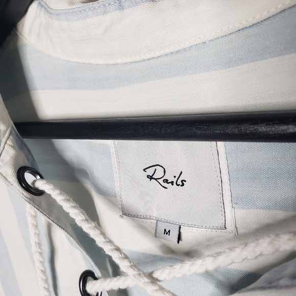 Rails Uli Lace Up Block Stripe Top - Picture 4 of 7